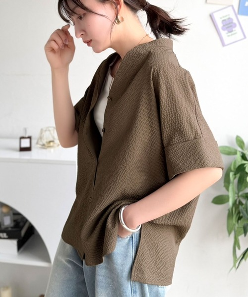 classicalelf（クラシカルエルフ） ブラウス シャツ 品のある抜け感で 