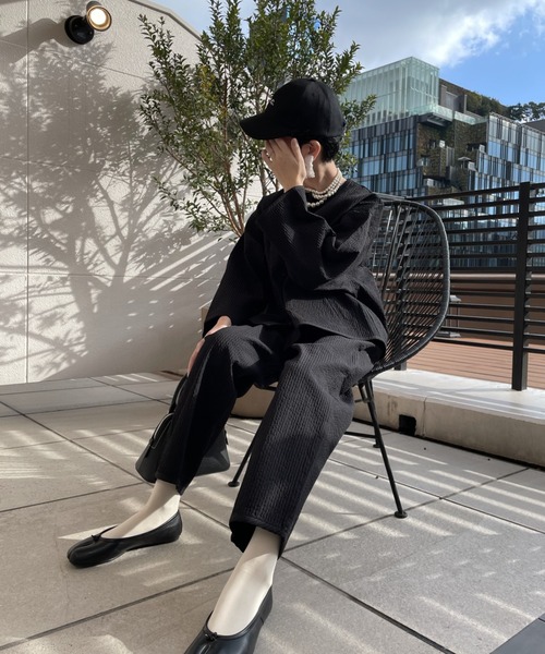 「PERNA」 イージーパンツ FREE ホワイト レディース_画像6