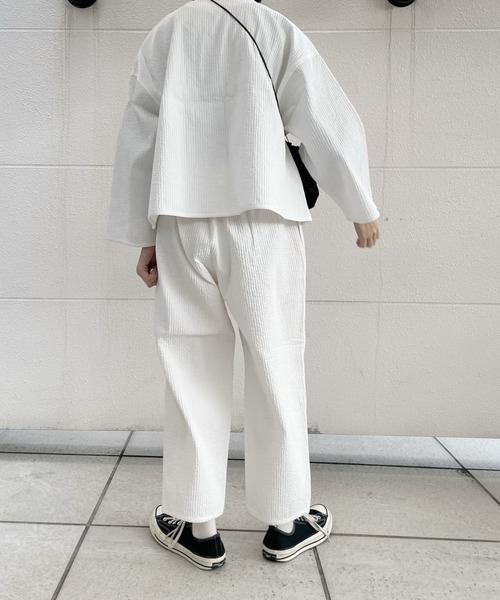 「PERNA」 イージーパンツ FREE ホワイト レディース_画像8