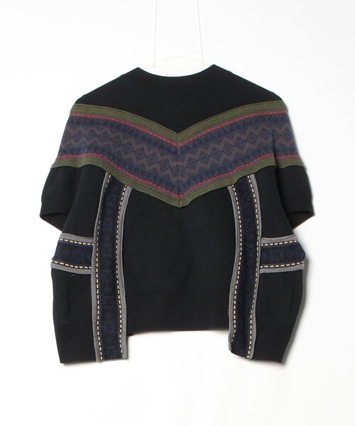 さ*か様 sacai レディース　スウェット sacai（サカイ） スウェットカットソー 2 ブラック レディース