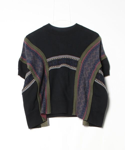 sacai（サカイ） スウェットカットソー 2 ブラック レディース