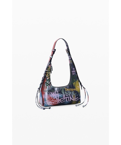 AyaDesigual アートプリント トートバッグ ショルダーバッグ付 Desigual（デシグアル） ショルダーバッグ バッグ グラフィティ風