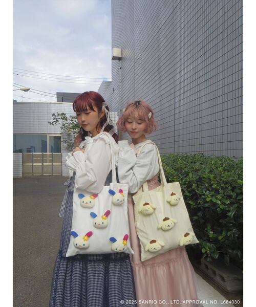 merry jenny（メリージェニー） トートバッグ もこもこポムポムプリン