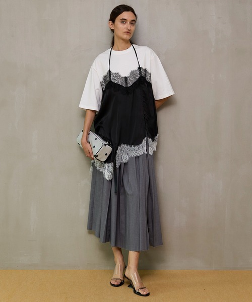 MAISON SPECIAL（メゾンスペシャル） tシャツ Lace Docking Layered