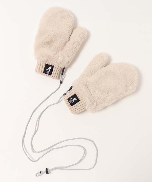 KANGOL（カンゴール） 手袋 KANGOLストラップ付きミトングローブ