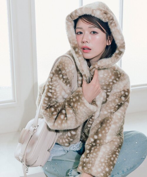 OLIVE des OLIVE（オリーブデオリーブ） ブルゾン アウター ファー