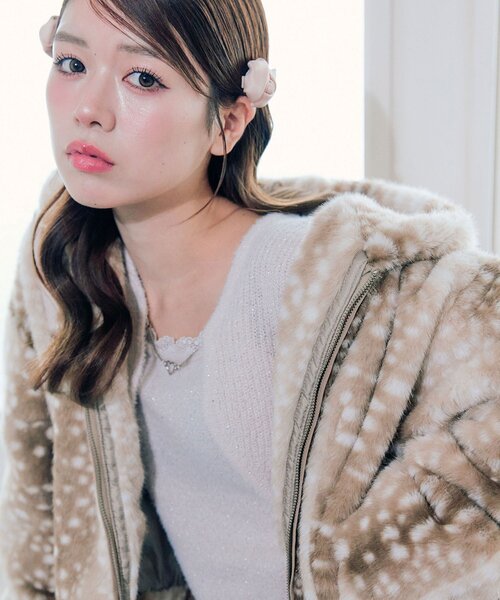 OLIVE des OLIVE（オリーブデオリーブ） ブルゾン アウター ファー