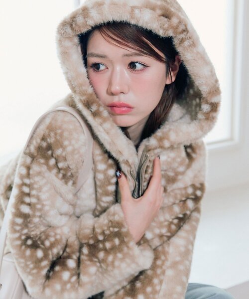 OLIVE des OLIVE（オリーブデオリーブ） ブルゾン アウター ファー