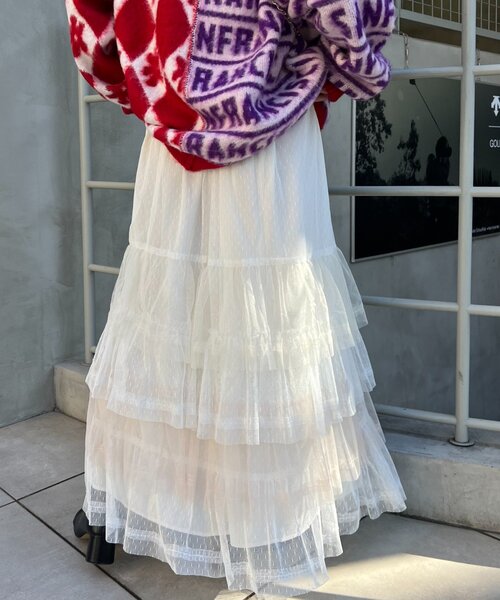 「HELLO.SANFRANCISCO」 フリルスカート ONE SIZE ピンク レディース_画像5