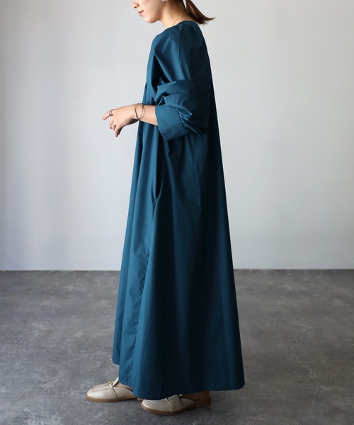 「Riberry」 長袖ワンピース MEDIUM ブラック レディース_画像4