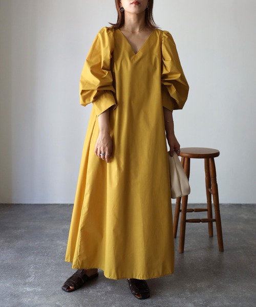 「Riberry」 長袖ワンピース MEDIUM ブラック レディース_画像8