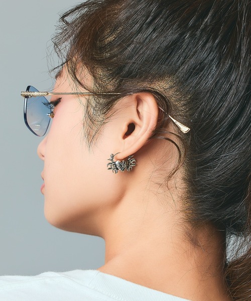 ピアス no203 X-girl（エックスガール） ピアス TRIBAL HEART CHARM EARRINGS