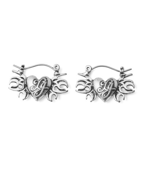 X-girl（エックスガール） ピアス TRIBAL HEART CHARM EARRINGS
