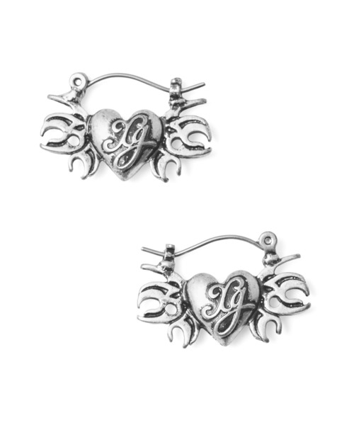 X-girl（エックスガール） ピアス TRIBAL HEART CHARM EARRINGS 