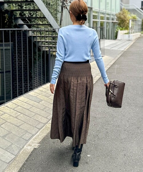 「NOLLEY'S」 長袖ニット 38 チャコールグレー レディース_画像3