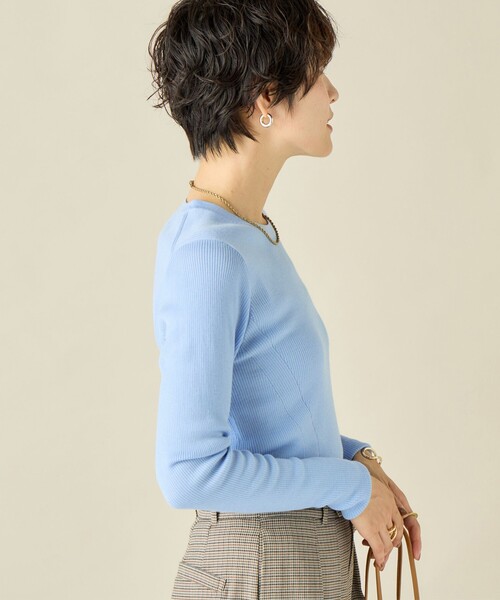 「NOLLEY'S」 長袖ニット 38 チャコールグレー レディース_画像7