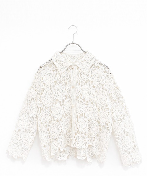 Marilyn Moon（マリリンムーン） カーディガン crochet knit jacket