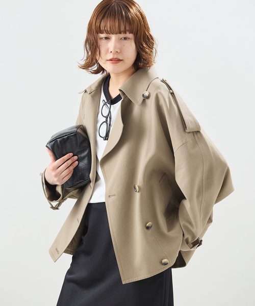 Diagram ダイアグラム　ドルマントレンチジャケット ショートトレンチコート GRACE CONTINENTAL - グレースコンチネンタル ダイアグラム ドルマン