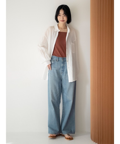 Ungrid ハイライズデニムパンツ 24インチ Ungrid（アングリッド） ジーンズ デニム デニムパンツ ハイウエスト