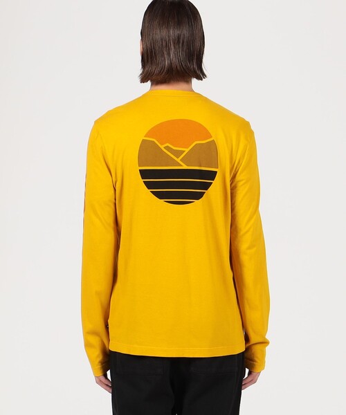 「JAMES PERSE」 長袖Tシャツ 2 オレンジ メンズ_画像7