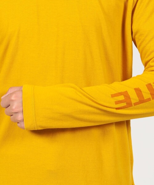 「JAMES PERSE」 長袖Tシャツ 2 オレンジ メンズ_画像9