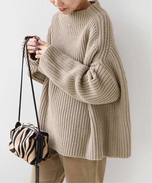 「JOURNAL STANDARD relume」 長袖ニット FREE ベージュ レディース_画像3
