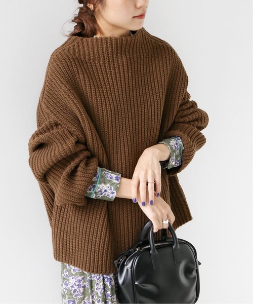 「JOURNAL STANDARD relume」 長袖ニット FREE ベージュ レディース_画像7