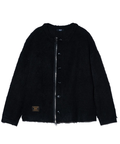 「glamb」 カーディガン L ワイン メンズの画像