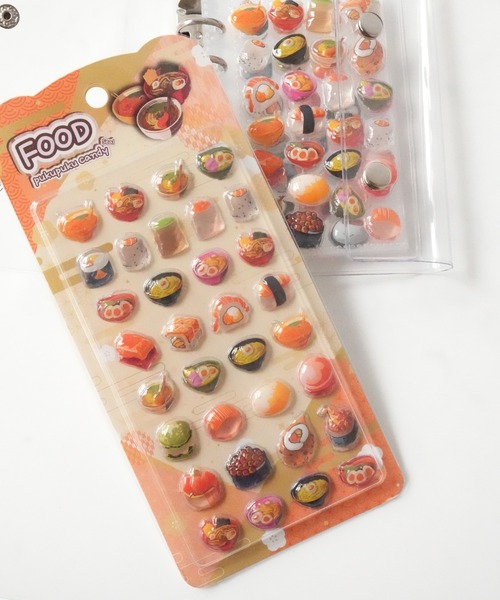 Jelly moo（ジェリームー） ステッカー 「 」 FOOD ぷくぷく