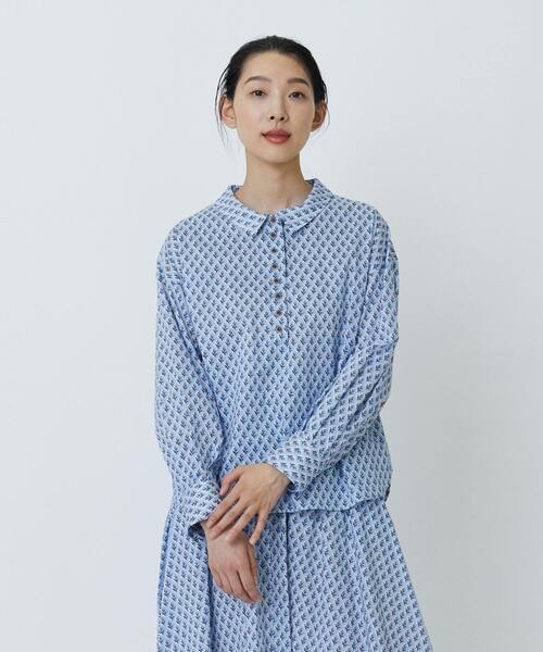 「LOISIR」 長袖ブラウス FREE グリーン レディース_画像5