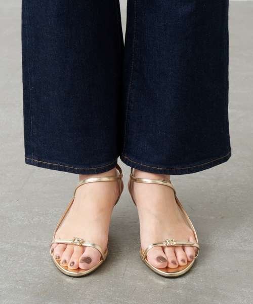 「GRISE」 ヒールサンダル LARGE ブラウン レディース_画像9