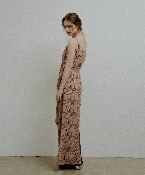 ドレス Jacquard cami drape dressの画像