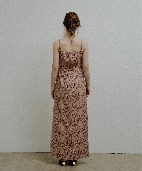 ドレス Jacquard cami drape dressの画像
