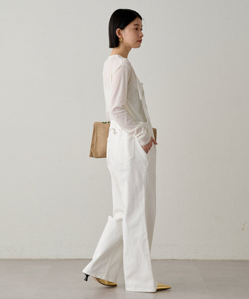 「LOUNGEDRESS」 オーバーオール MEDIUM ブラック レディースの画像