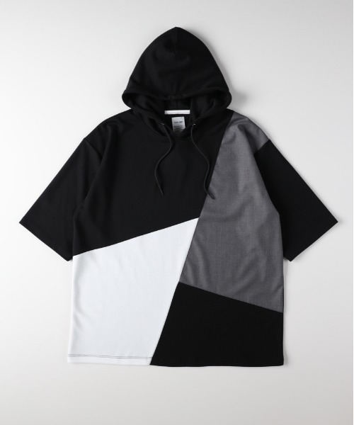 Right-on（ライトオン） tシャツ PLUS ONE(プラスワン)ポンチ切替5分