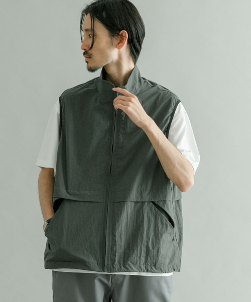 「URBAN RESEARCH」 ベスト LARGE グレー メンズ_画像7