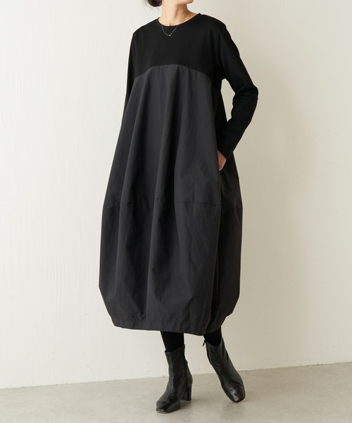 「BEARDSLEY」 長袖ワンピース L ブラック レディース