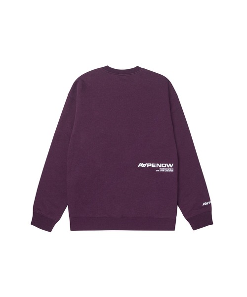 A Bathing Ape パープルスウェット XL 新品未使用 AAPE BY A BATHING APE（エーエイプバイアベイシングエイプ