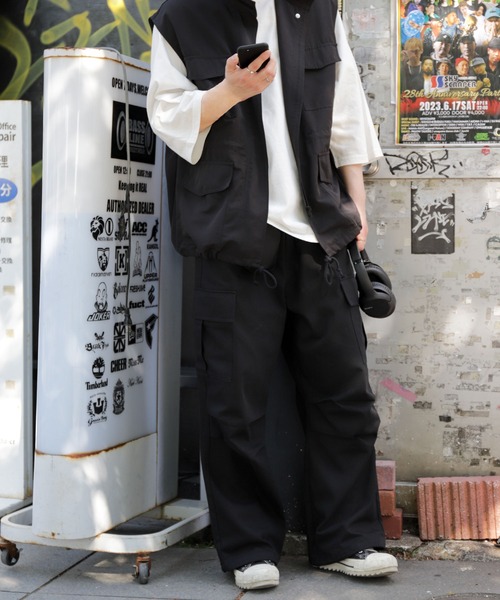 「UNCORD」 カーゴパンツ LARGE ブラック メンズ_画像2