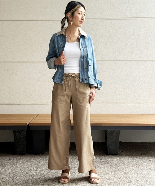 デニムジャケット gジャン BANANA REPUBLIC FACTORY STORE　　デニム バーン ジャケット レディースの画像