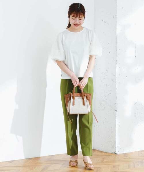 「F by ROSSO」 半袖Tシャツ FREE オフホワイト レディース_画像5