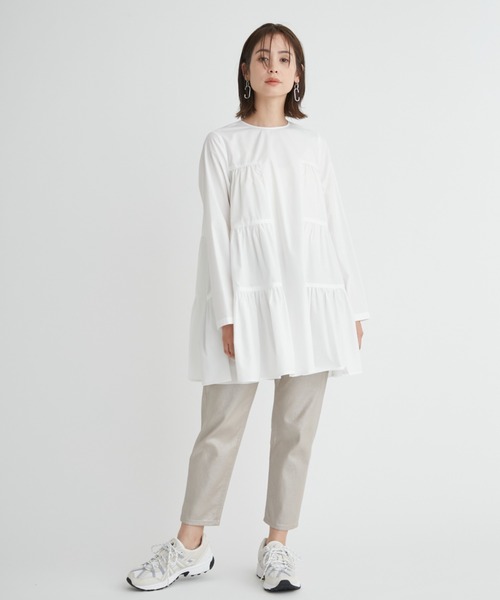 emmi 長袖ワンピース ONE SIZE ホワイト レディース : ZOZOTOWN Yahoo