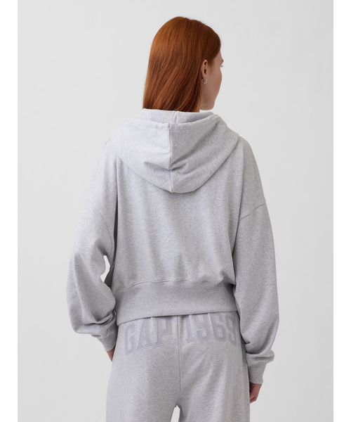 GAP 30周年グレー ジップアップパーカー　M GAP（ギャップ） ジップアップパーカー M グレー レディース