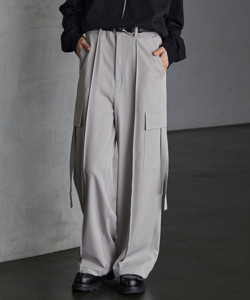SACRA グレーカーゴパンツ SERACE カーゴパンツ M ライトグレー メンズ : ZOZOTOWN Yahoo!店