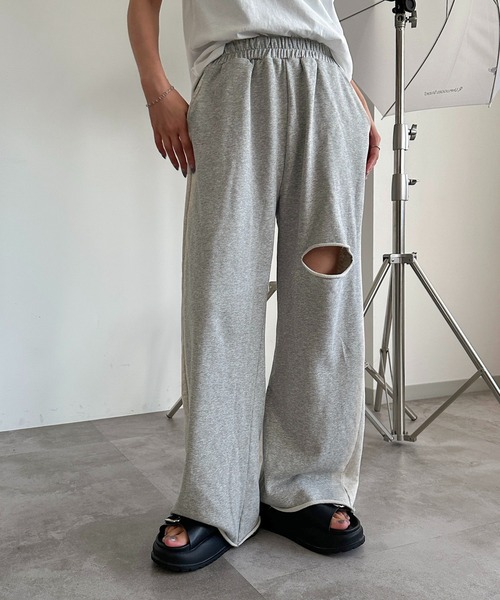 「apres jour mignon」 スウェットパンツ SMALL グレー レディース_画像3