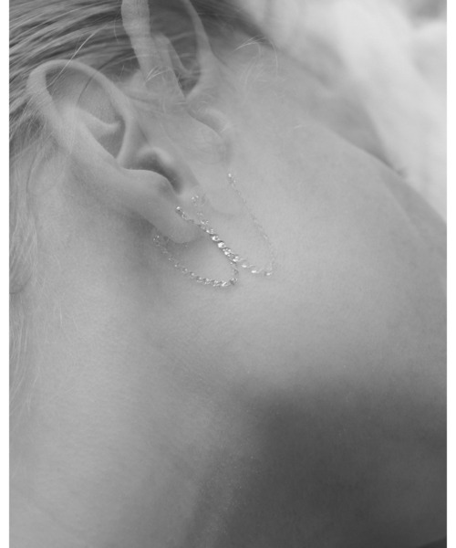 ピアス 「les bonbon」K18 aria drape pierce/アリア ドレープ ピアス レディースの画像
