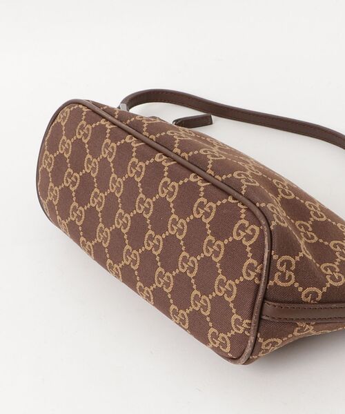 GUCCI（グッチ） GGキャンバス アクセサリーポーチ - ブラウン