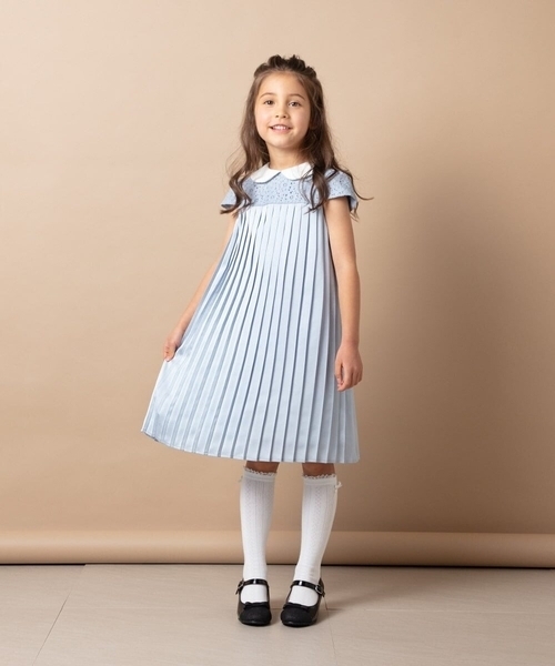 「a.v.v」 「KIDS」半袖ワンピース 130 ライトブルー キッズ_画像5