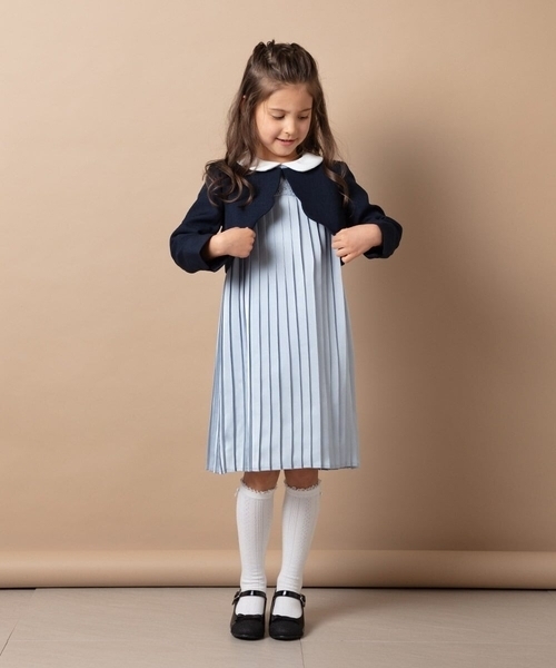 「a.v.v」 「KIDS」半袖ワンピース 130 ライトブルー キッズ_画像6