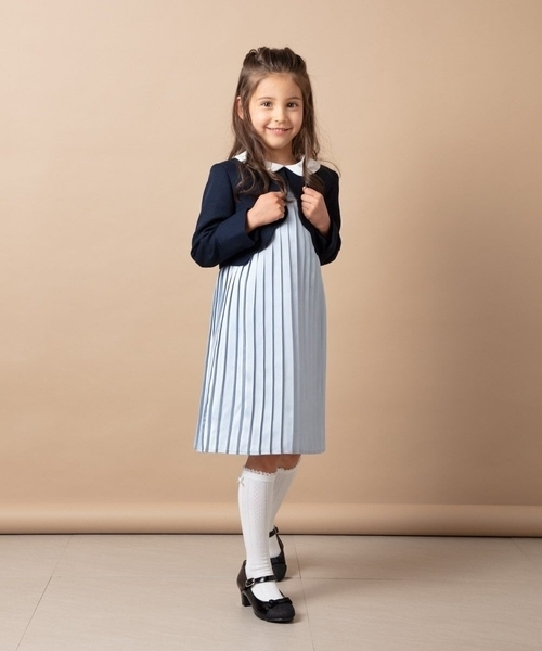「a.v.v」 「KIDS」半袖ワンピース 130 ライトブルー キッズ_画像9